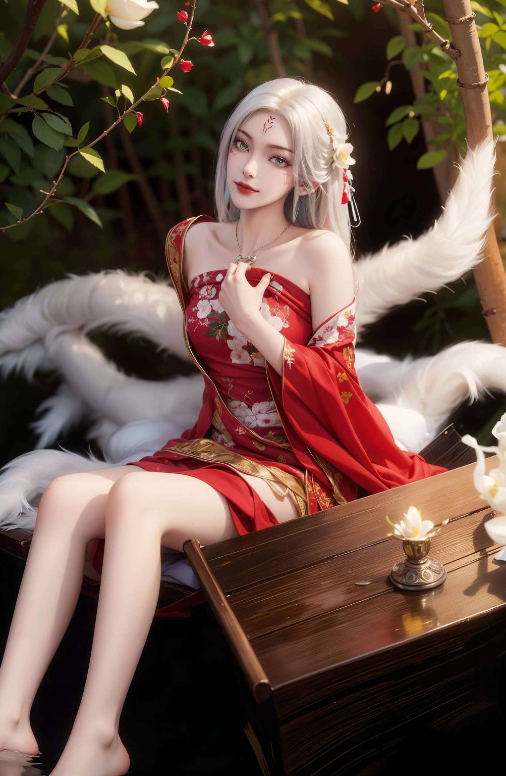 融合了国漫的独特韵味这款小白壁纸