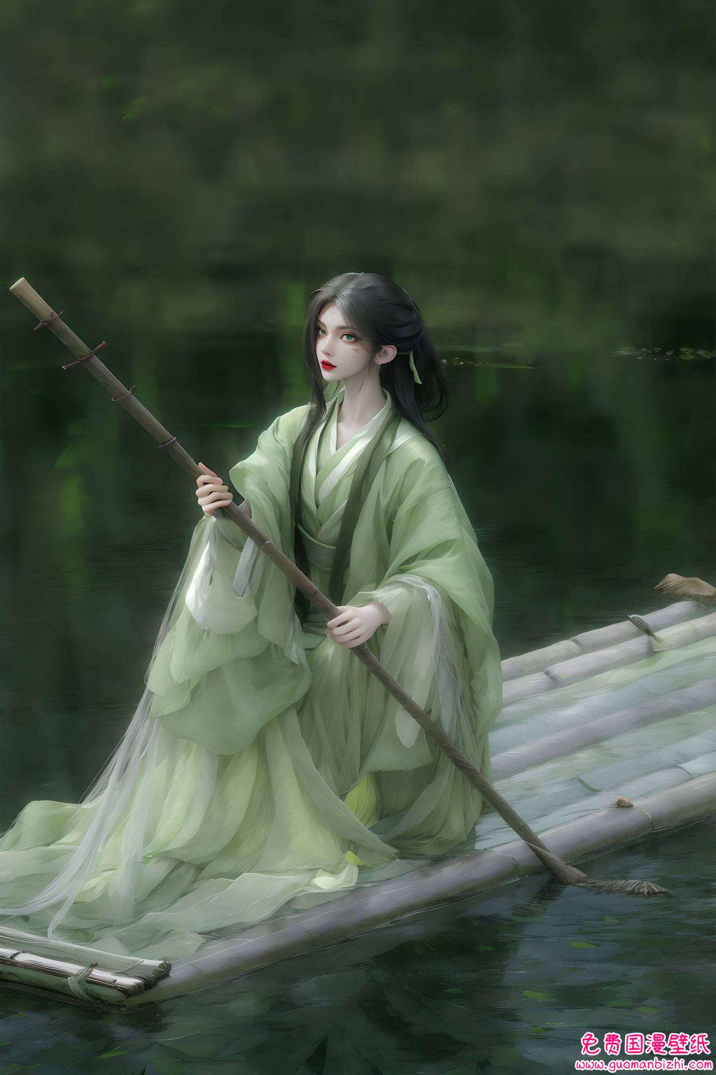 细腻笔触勾勒出女神们的风华绝代小白壁纸邂逅国漫之美