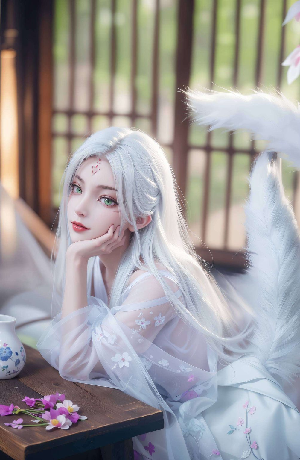 她不仅是壁纸这位萌萌哒的国漫女神