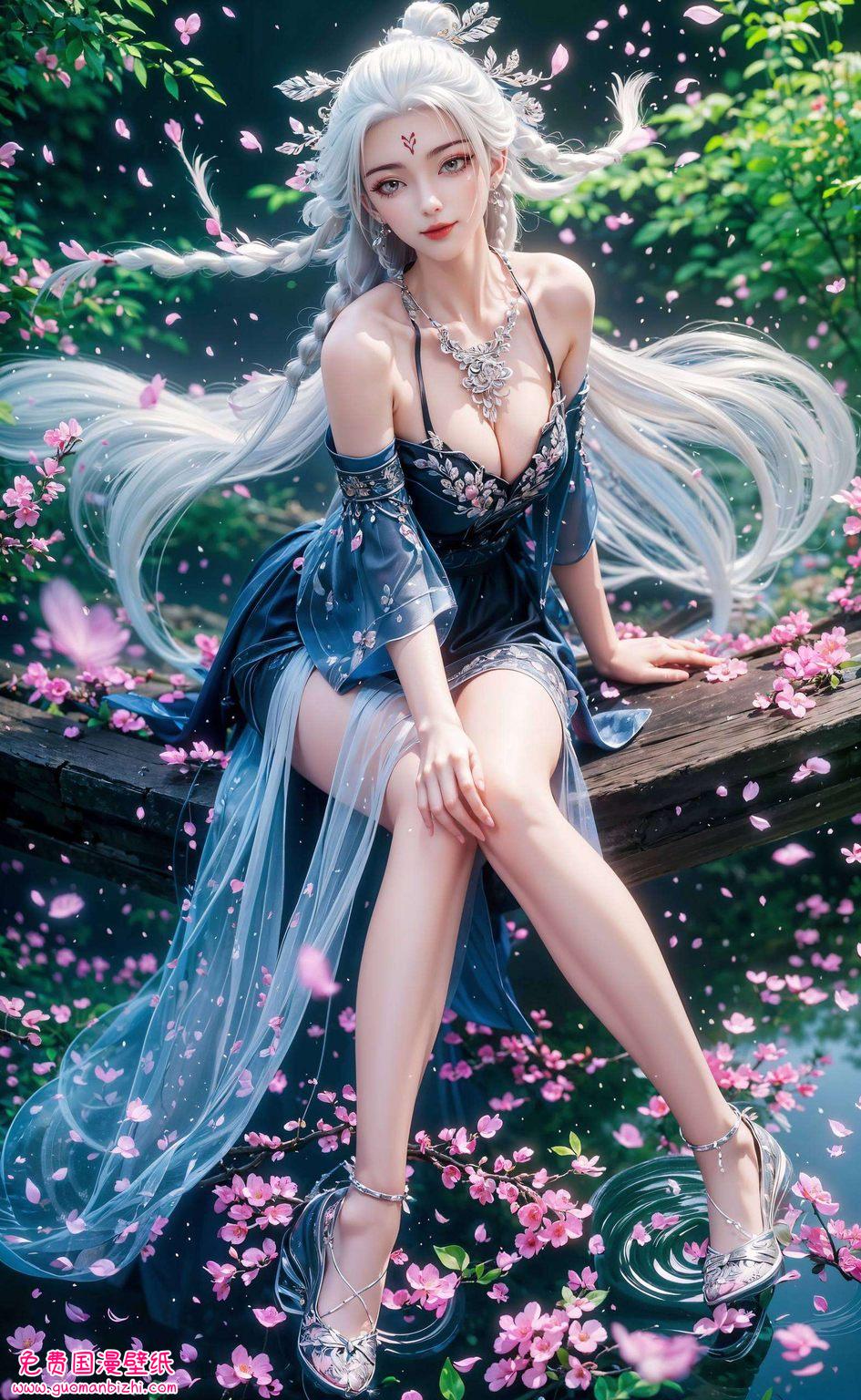她是多么小调皮地眨着眼睛还有那些国漫美女们