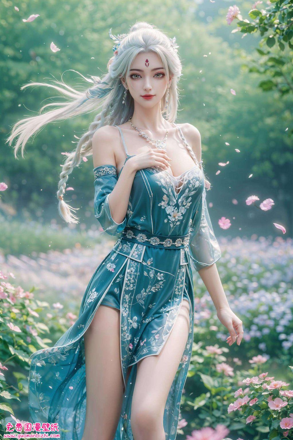 它如同一幅细腻的国漫画卷与动漫美女们共舞在五彩斑斓的幻境之中