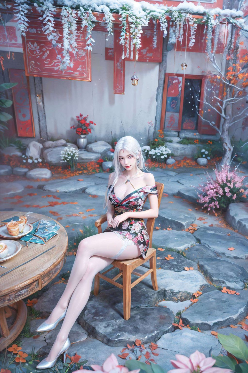 如同夜空中的星辰映照出她那不食人间烟火的美