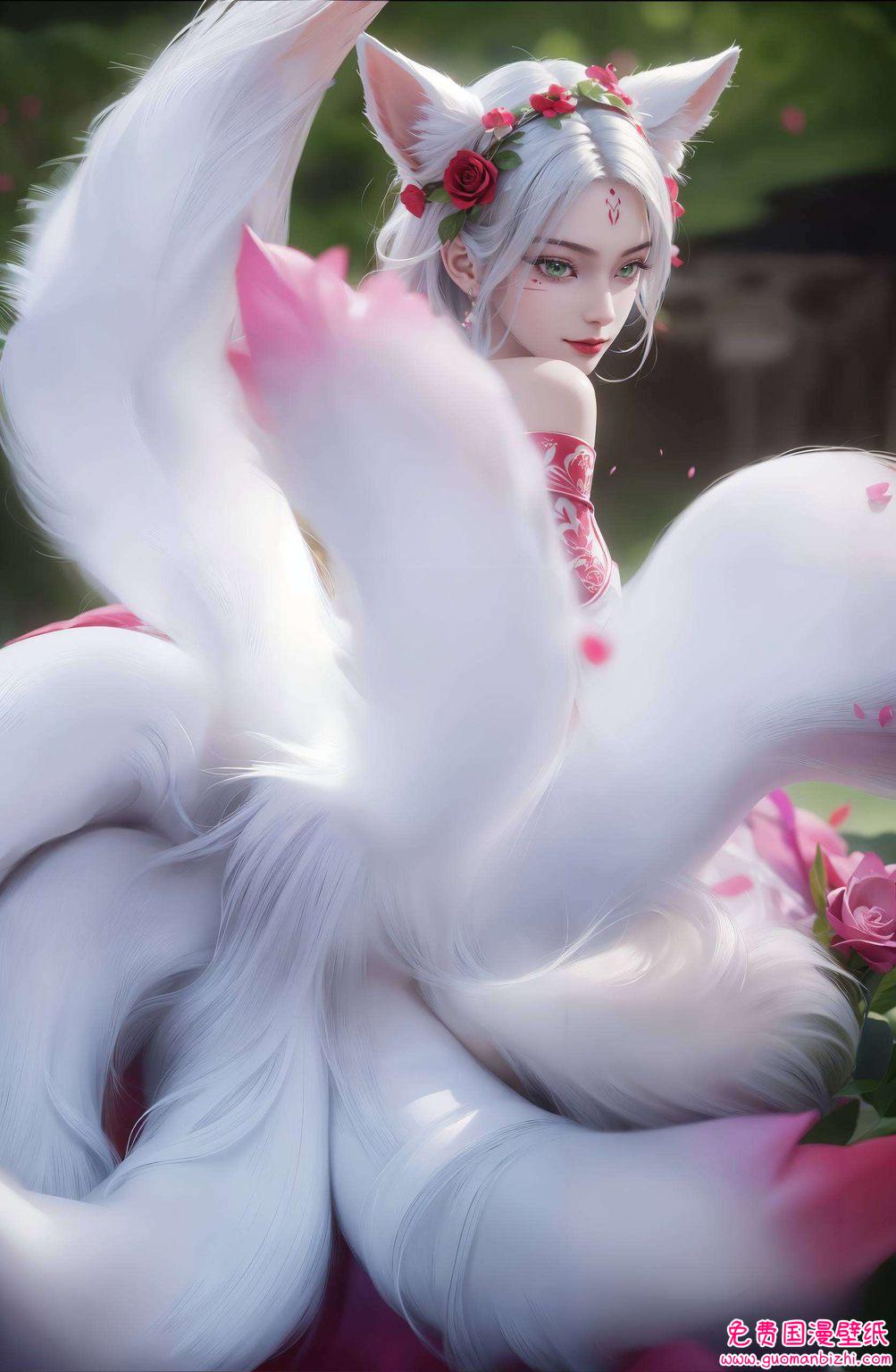 壁纸中的她她的身影