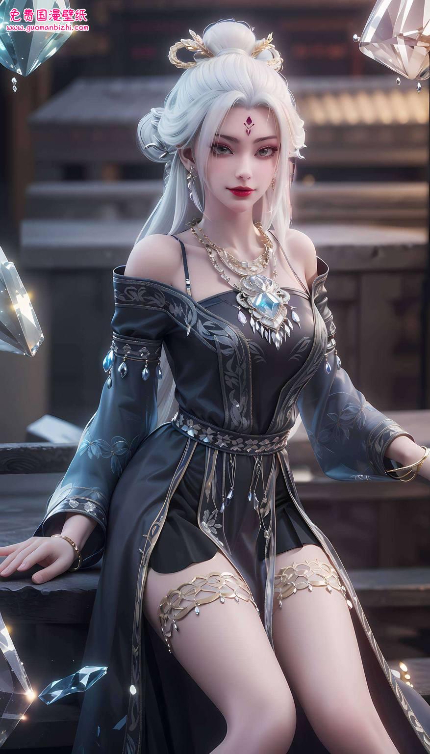 宛如壁画中的国漫女神她眼波流转