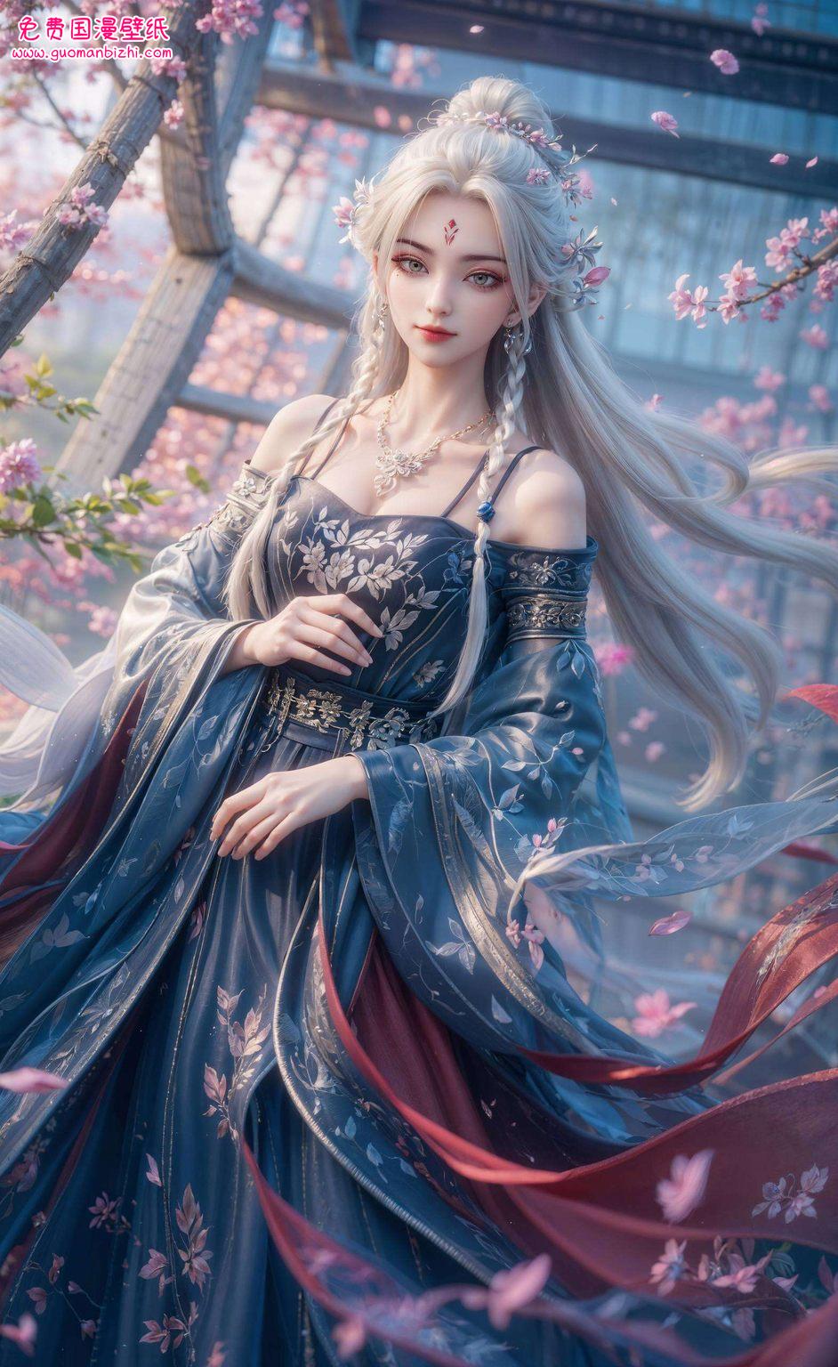 每一次横屏切换小白壁纸间的国漫女神