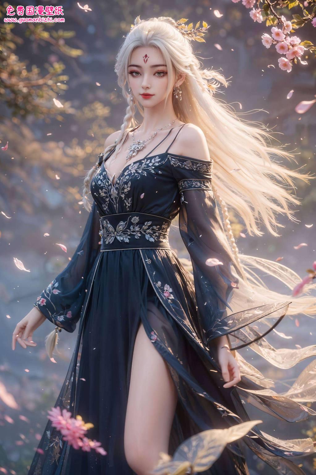 眼神中藏着玄幻的秘密国漫女神与动漫美女共舞