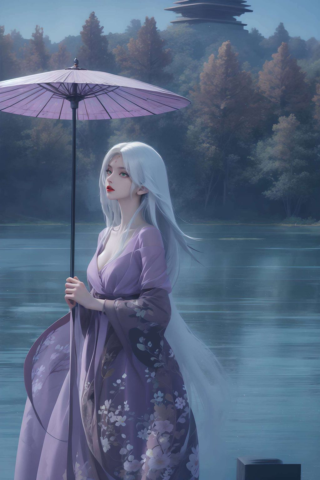 让你的手机也跟上国漫女神的步伐吧！小白的美貌与仙气
