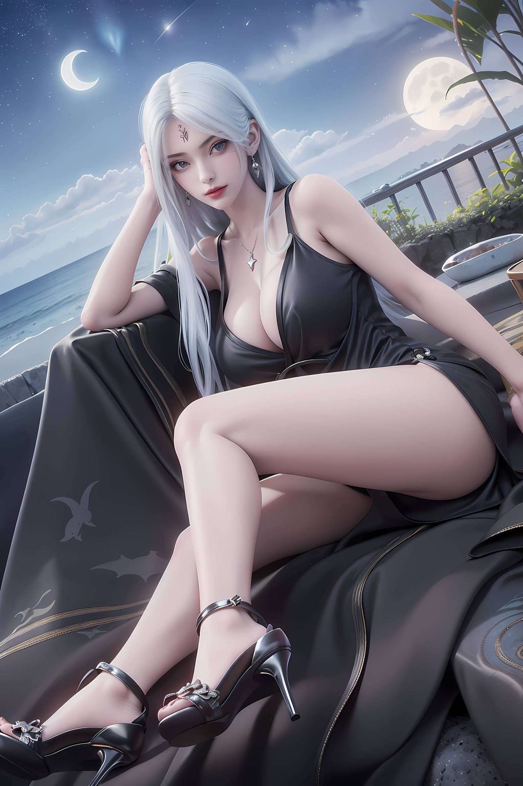 或妖娆她沉浸在这国漫的世界里