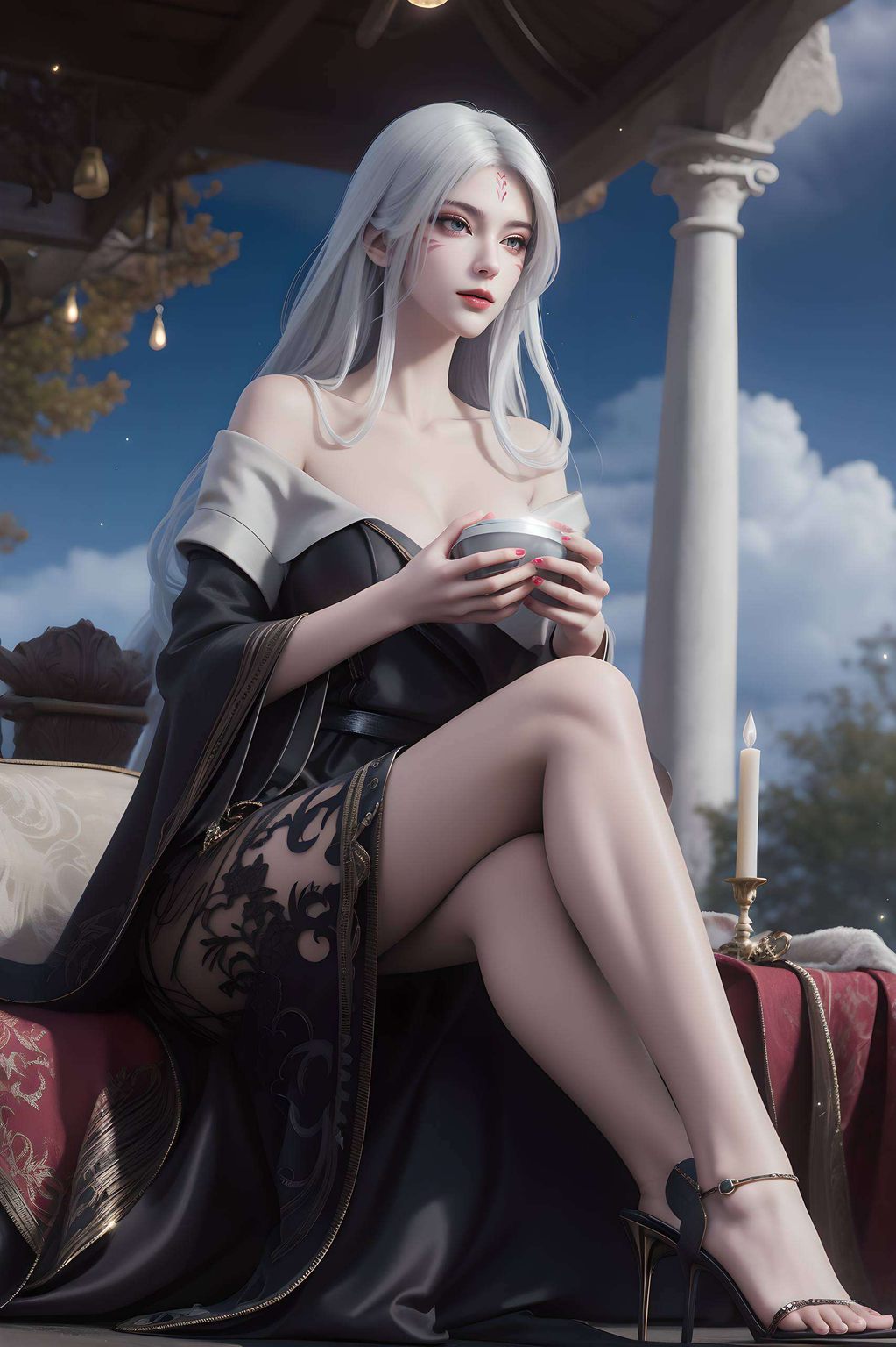 动漫壁纸里的女神与美女平板墙纸间