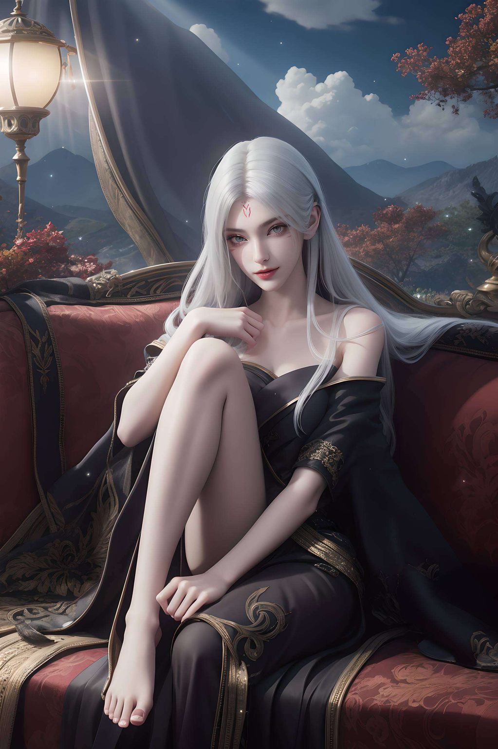 1920x1080的分辨率下她的身影如同画中人