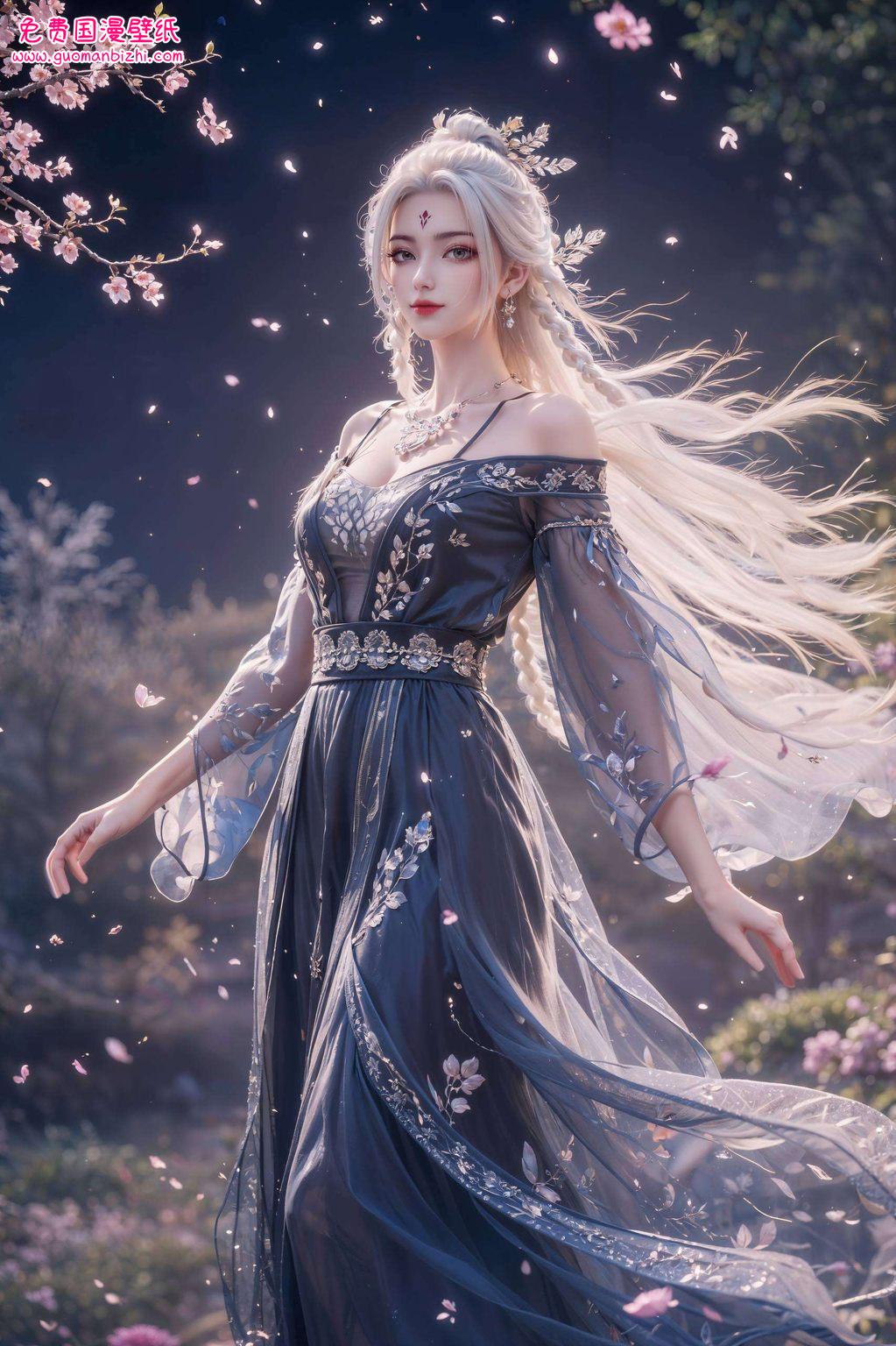 让手机也变得美美哒！🌟✨今天给大家带来一款超炫的国漫女神苹果壁纸哦！小白第二季建模壁纸图来啦