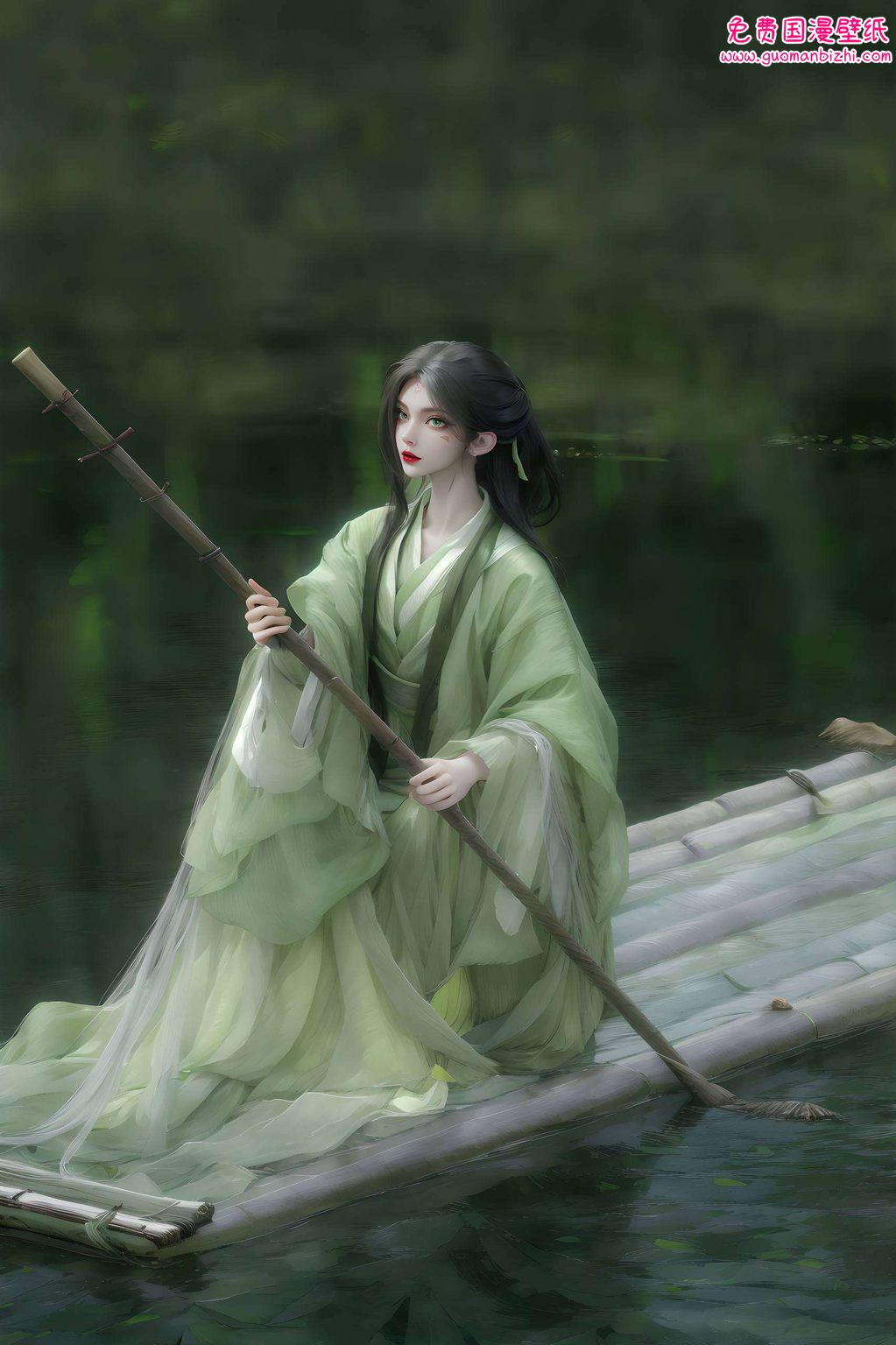 动漫中的国色天香如同紫色壁纸般温柔婉约