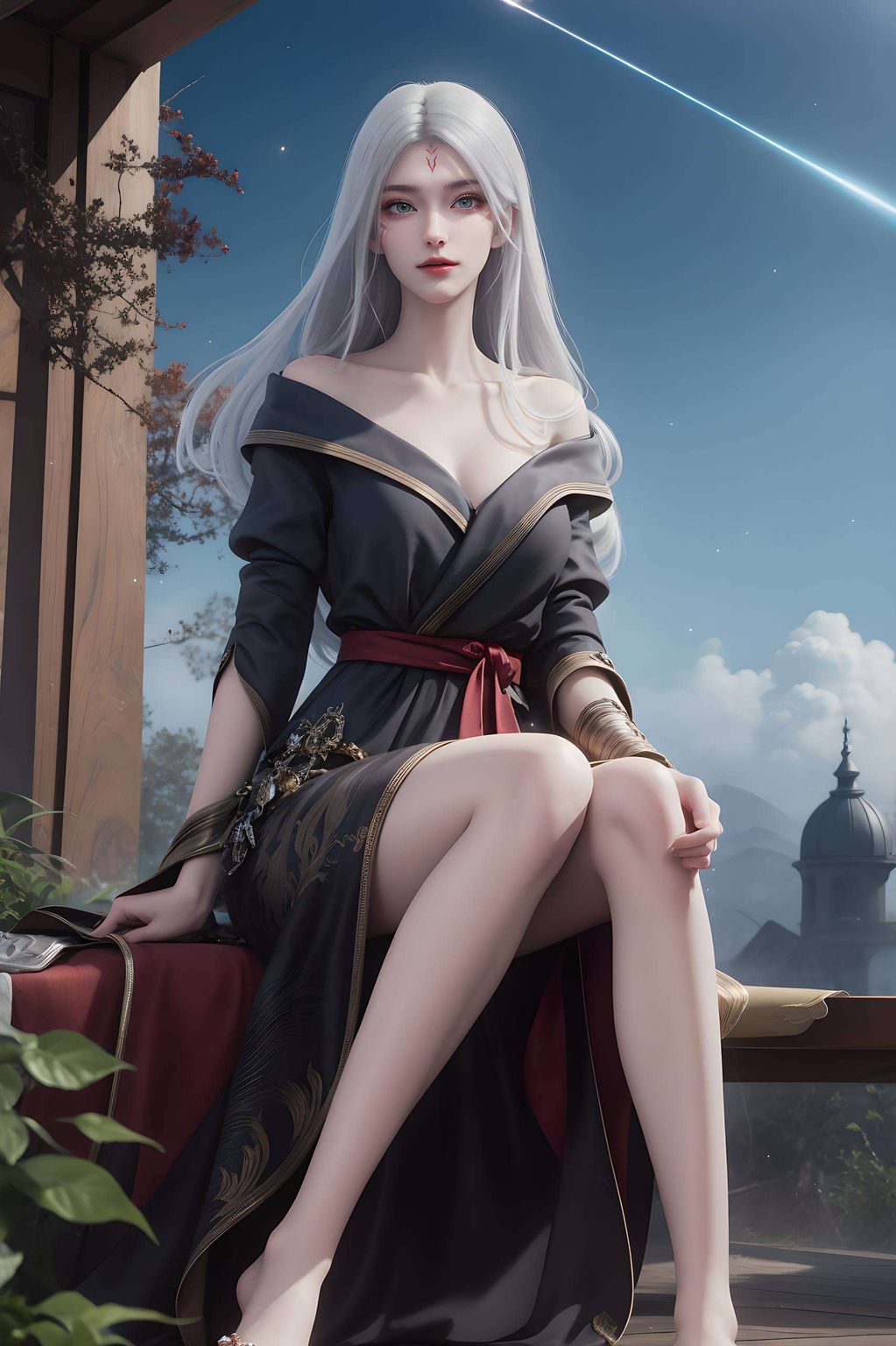 动漫女神的玄幻气质宛如仙侠画卷中走出的国漫女神