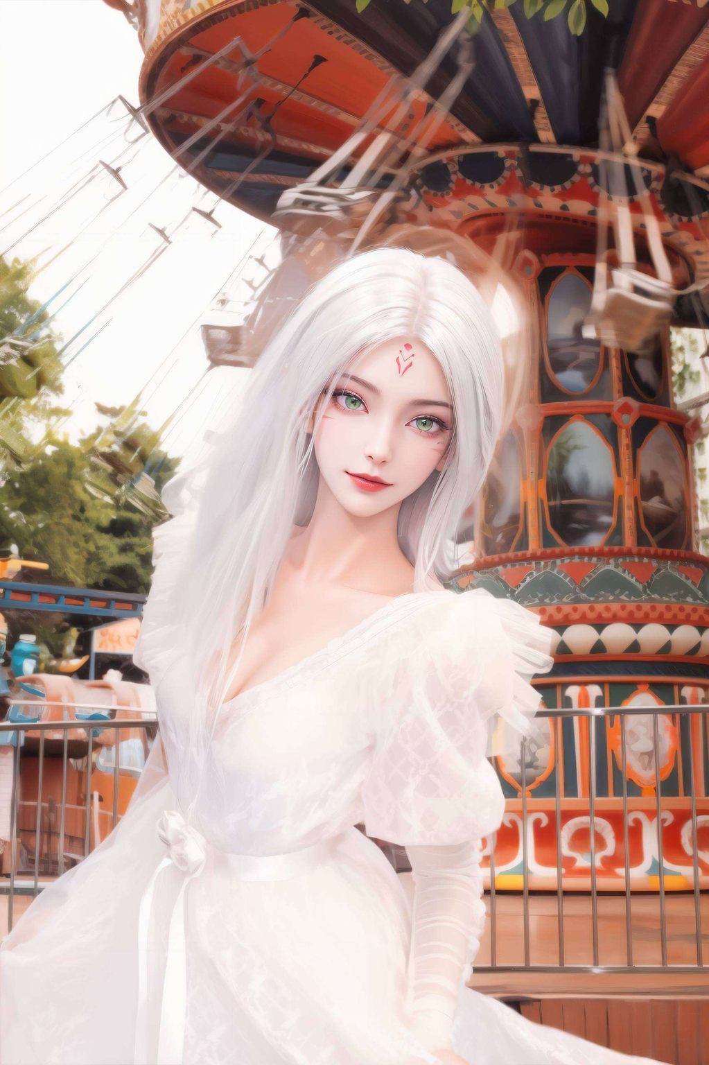 静静地诉说着不灭的传说小白的美貌与力量