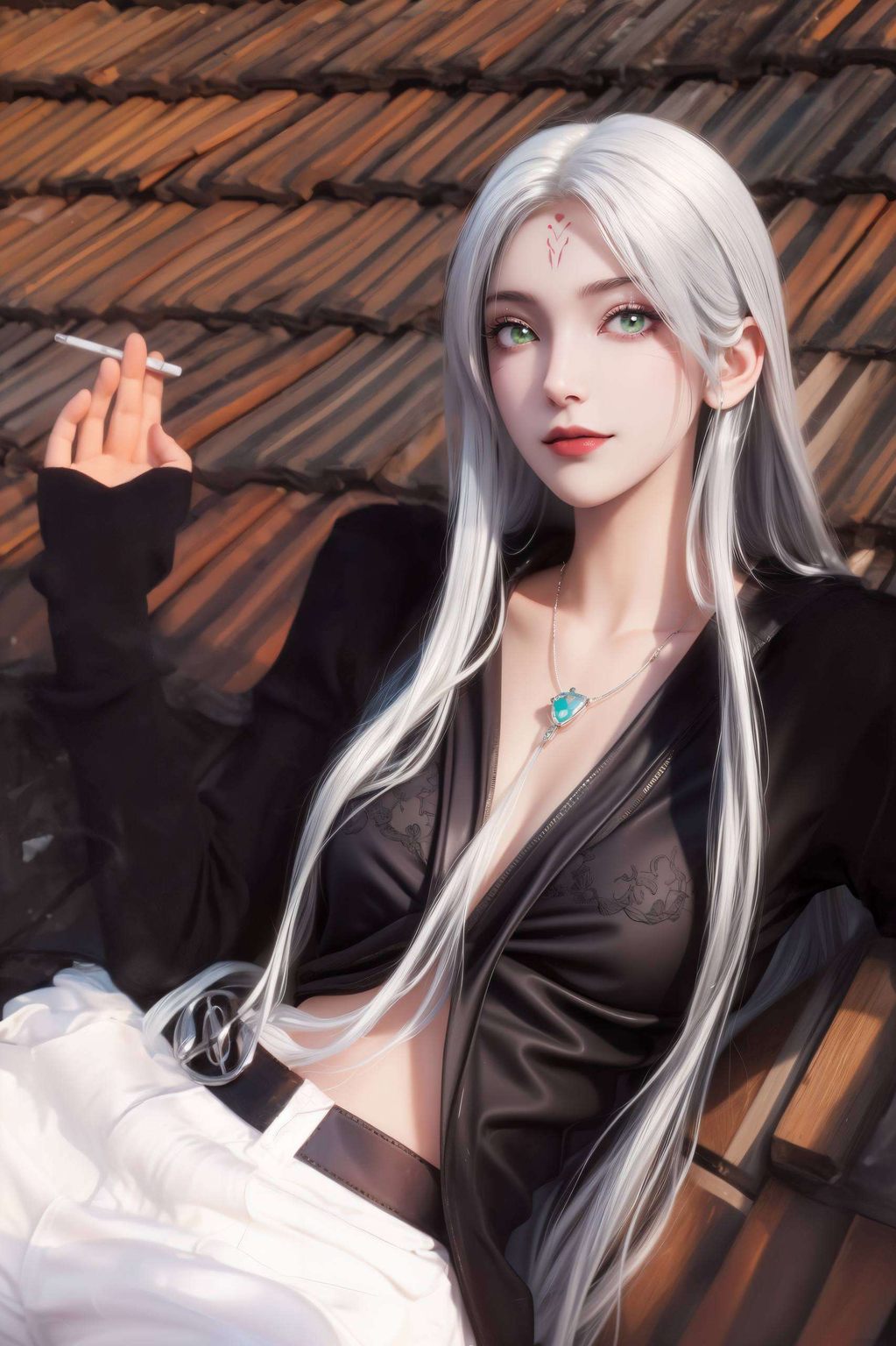在这张小白动态图壁纸中国漫女神的韵味