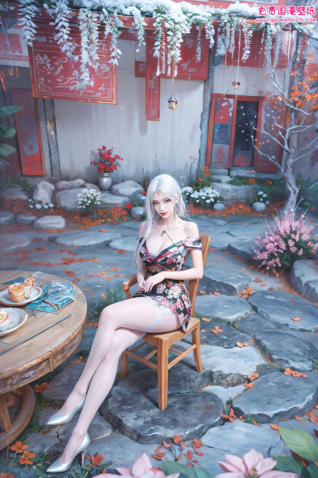 她那楚楚动人的身影在这繁华的世界里