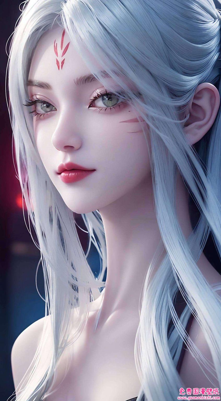 一幅国漫界的绝美画卷小白灵动飘逸