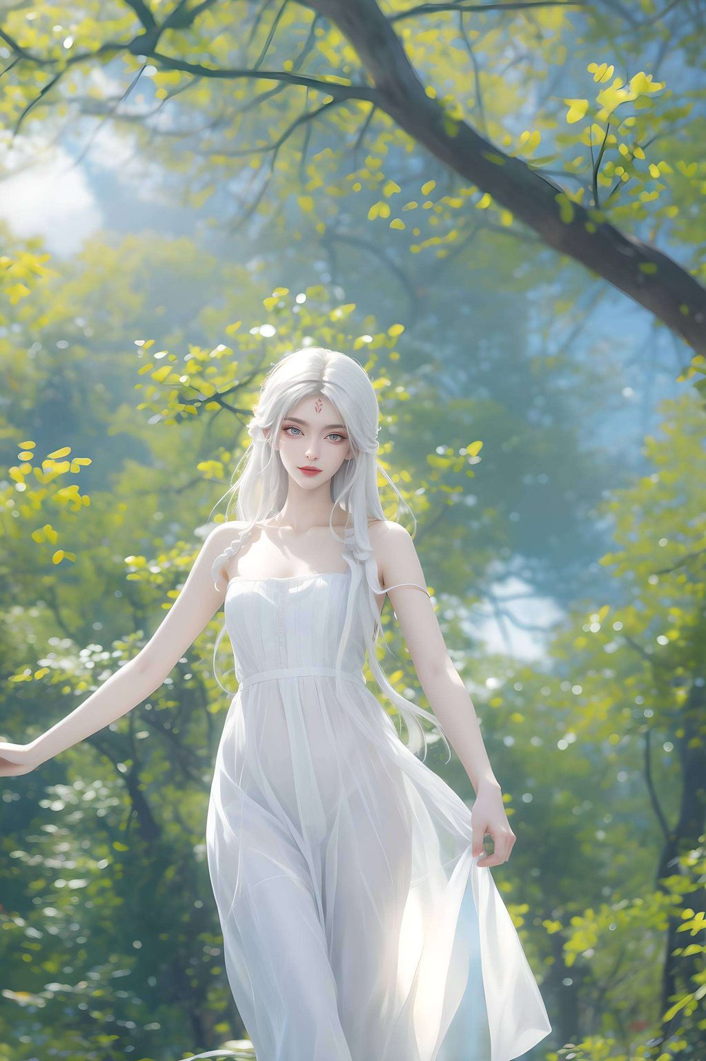 她将小白之美