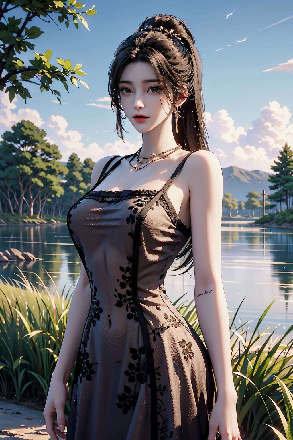 她的美更是那份内在的坚韧与温柔