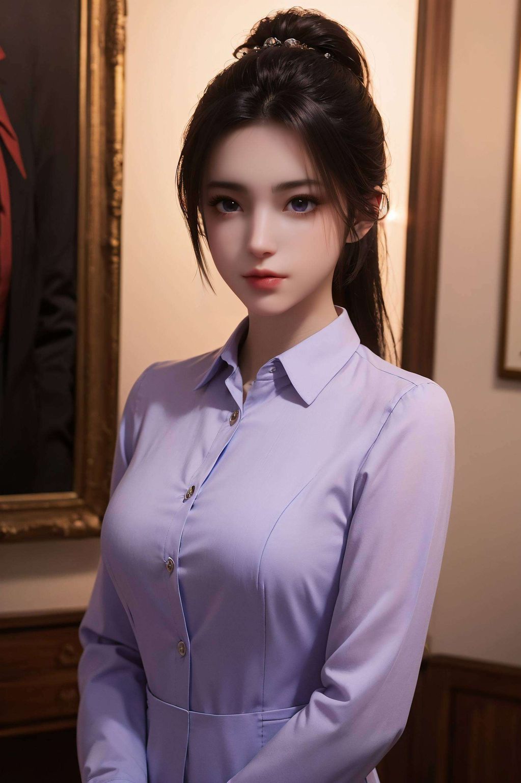 如同诛仙世界中一朵盛开的花朵微笑纯真