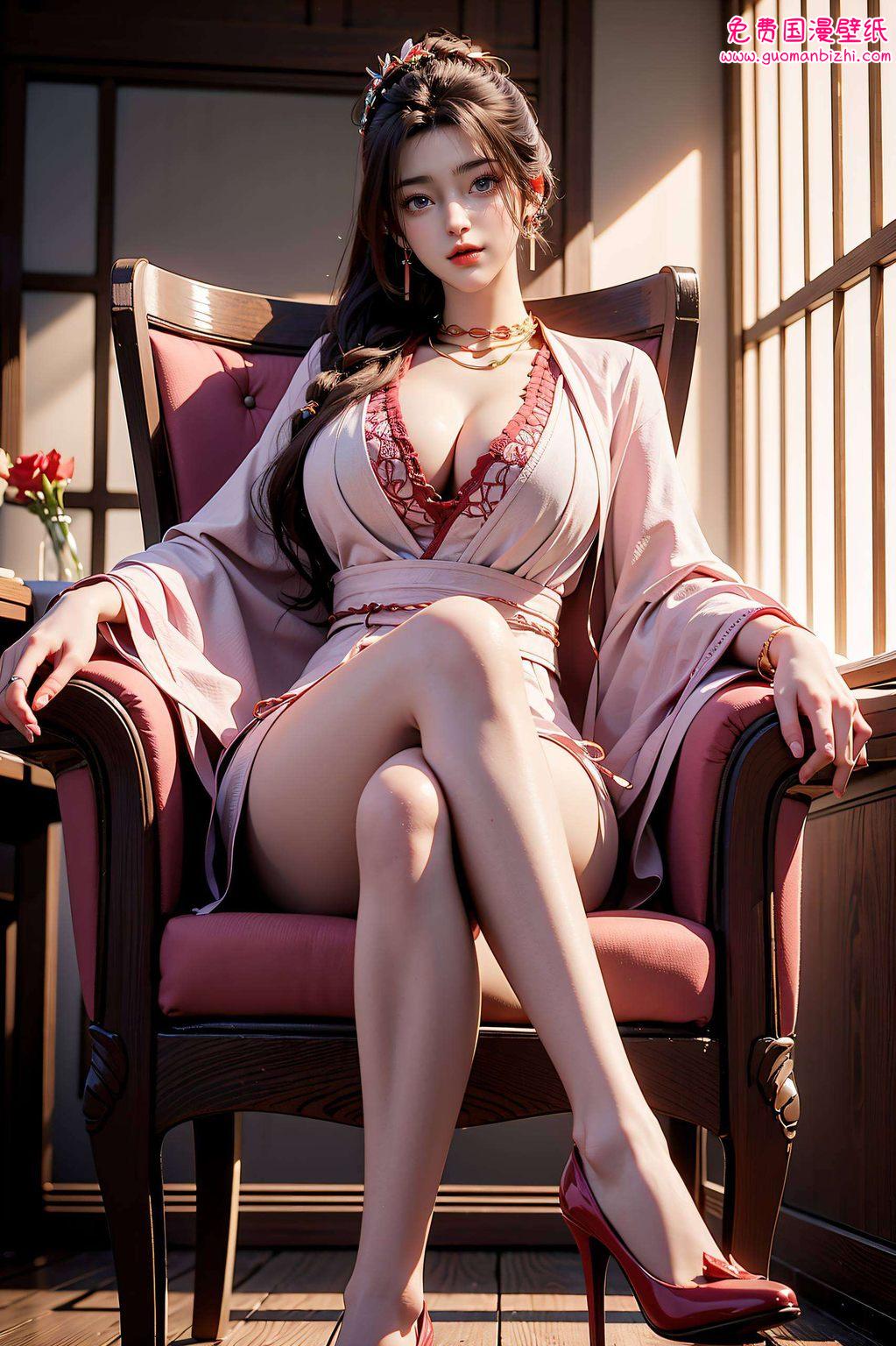 时刻感受她的魅力每当她的身影在手机壁纸上一跃而出