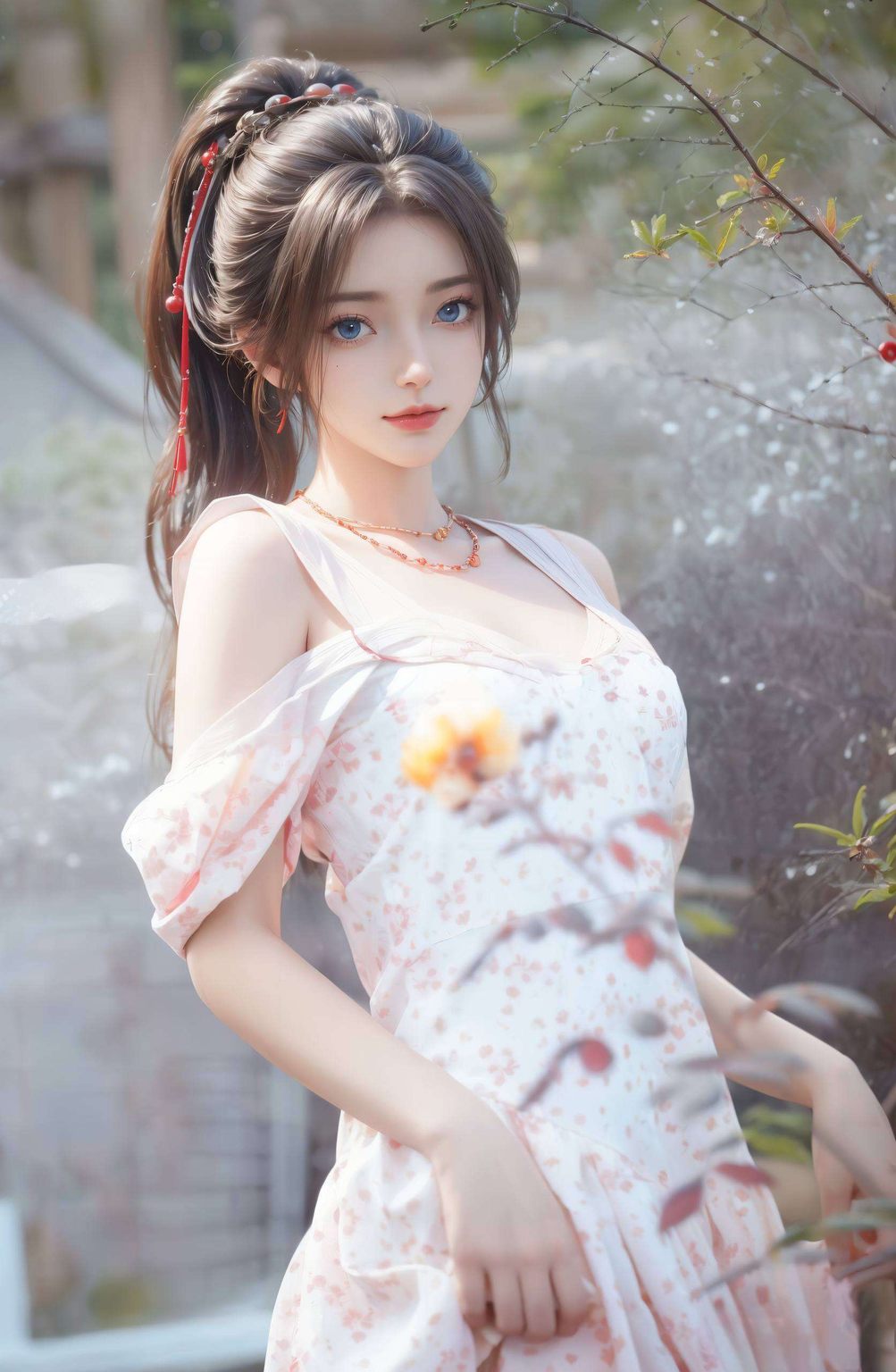 手持仙剑身着青衣