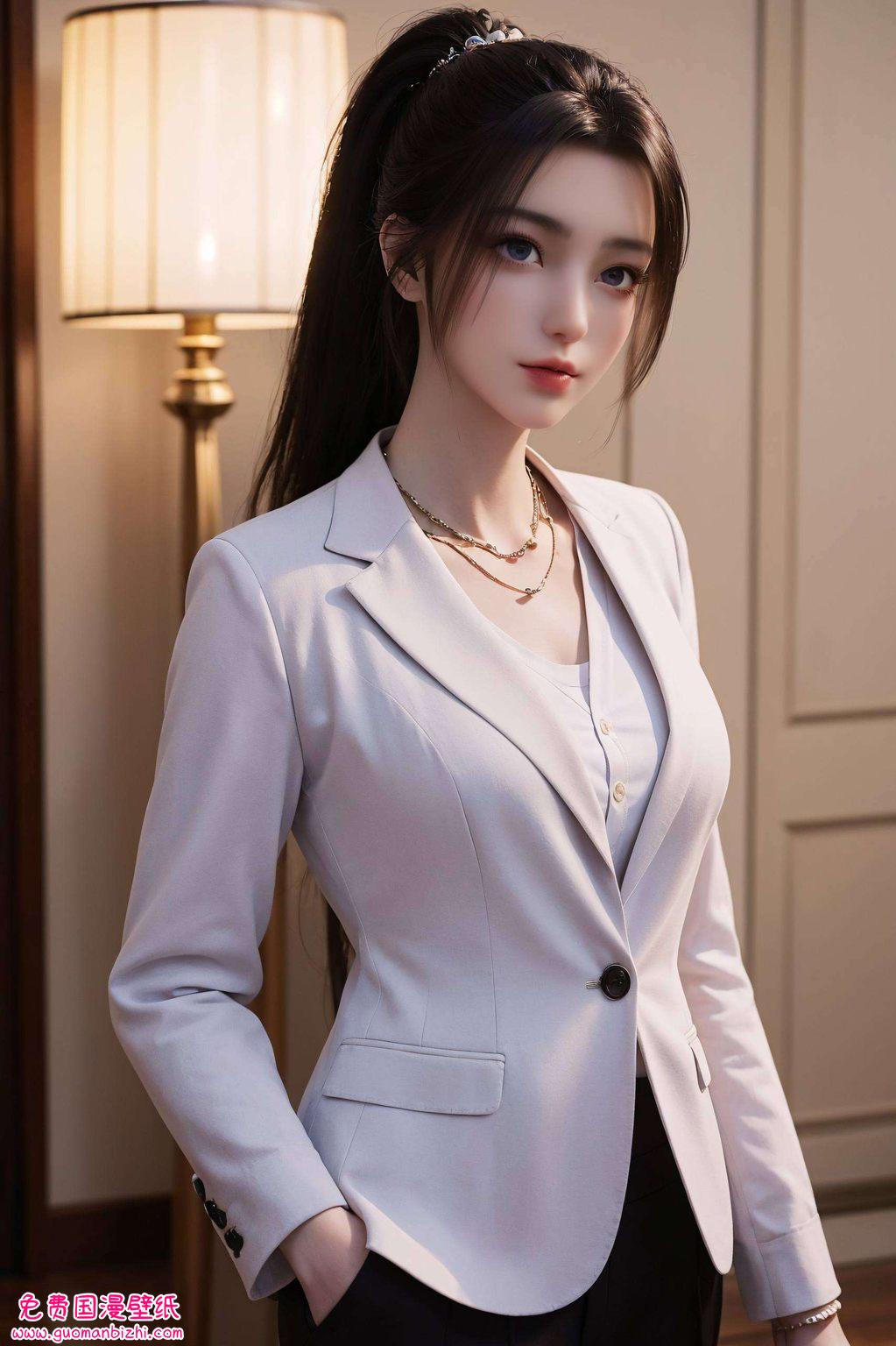 诠释着动漫美女的深邃魅力化作手机桌面的一抹倩影